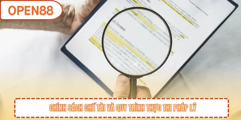 Chính sách chế tài và quy trình thực thi pháp lý